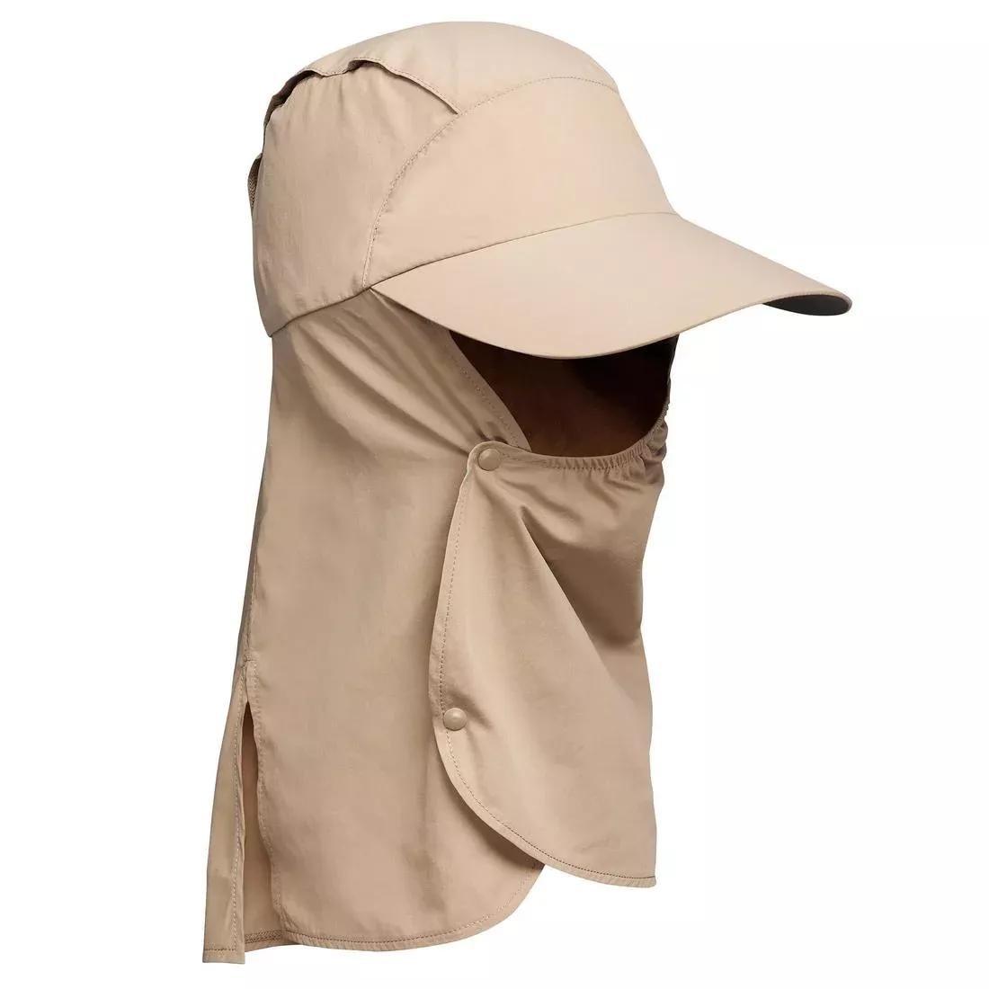 UV-Protective Cap, Brown, Sand, No Color, medium