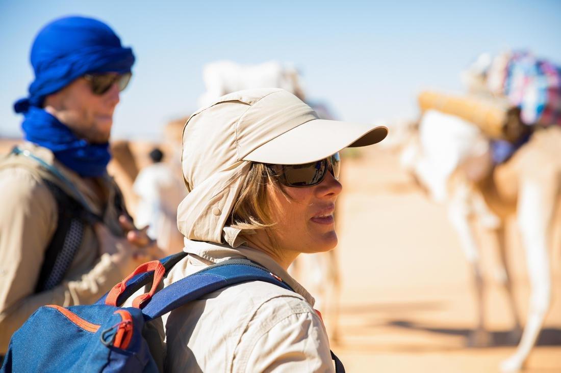 UV-Protective Cap, Brown, Sand, No Color, medium