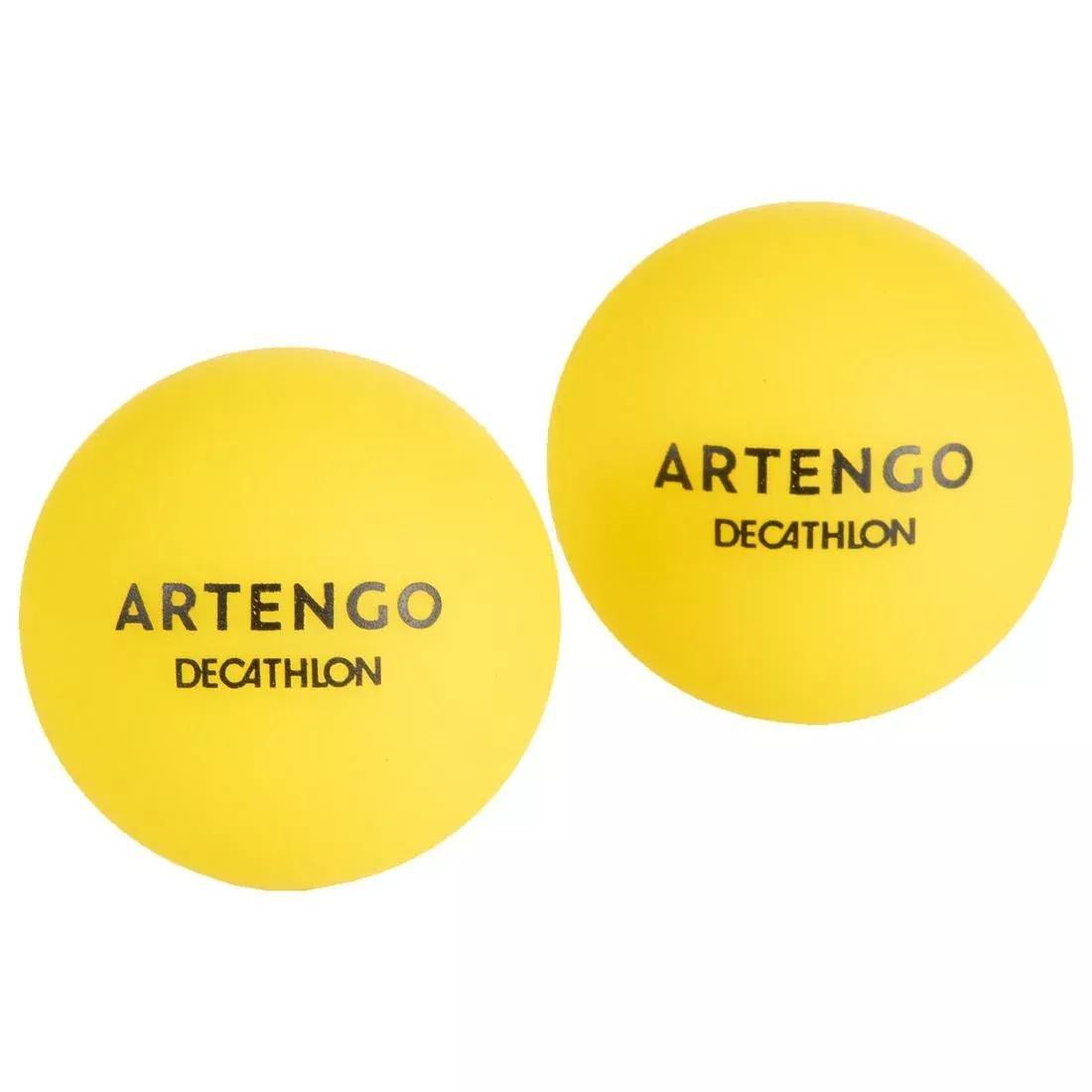 Plastic Beach Tennis Balls Twin-Pack, No Color, large image number 0