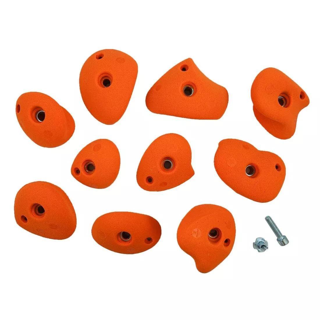 SCARLET RED CLIMBING HOLDS VERTIKA JUGS MEDIUM X10, No Color, large image number 4