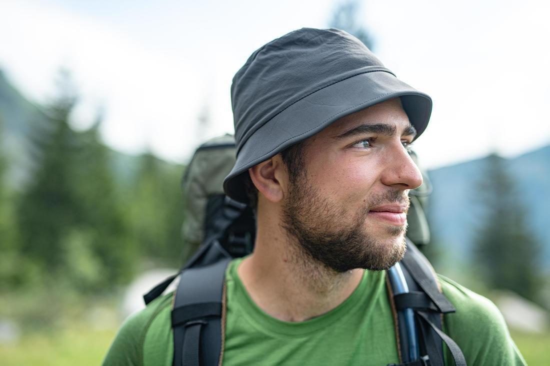 Mountain Trekking Hat Trek 100, Carbon Grey, , large image number 8