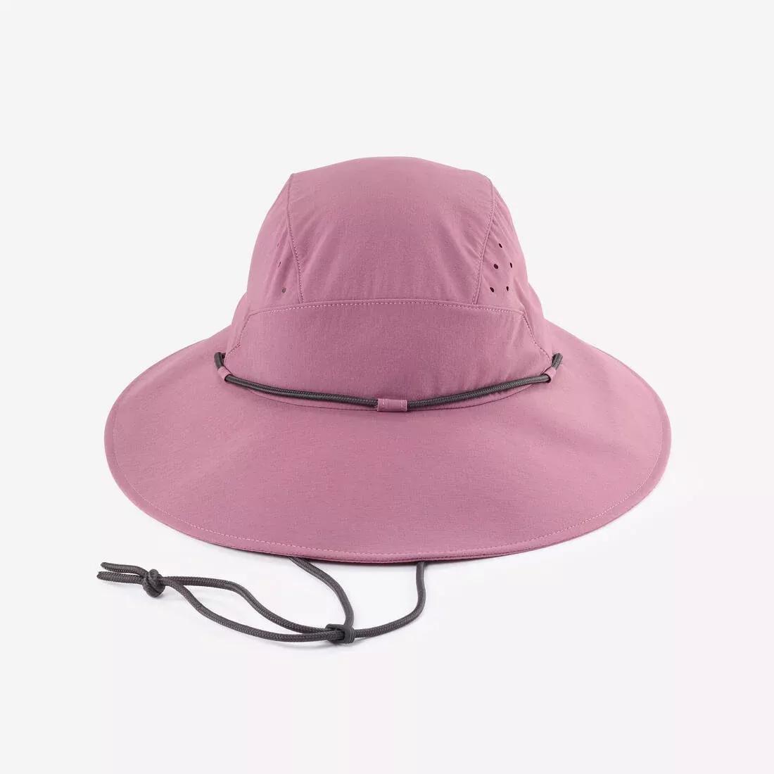 Women's Anti-Uv Mountain Trekking Hat |Trek 500, Purple, No Color, large image number 5