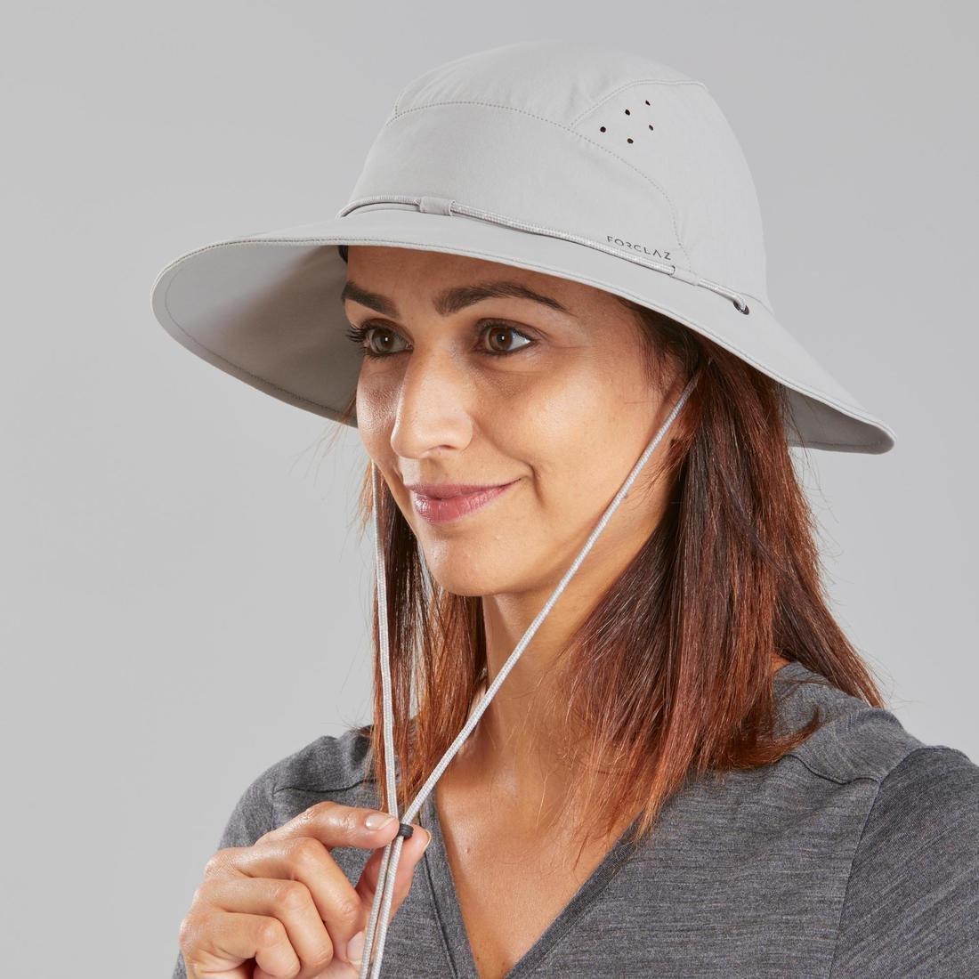 Women's Anti-Uv Mountain Trekking Hat |Trek 500, Purple, , large image number 8