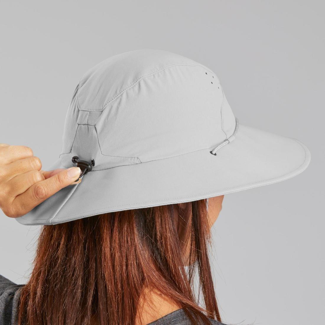 Women's Anti-Uv Mountain Trekking Hat |Trek 500, Purple, , large image number 11