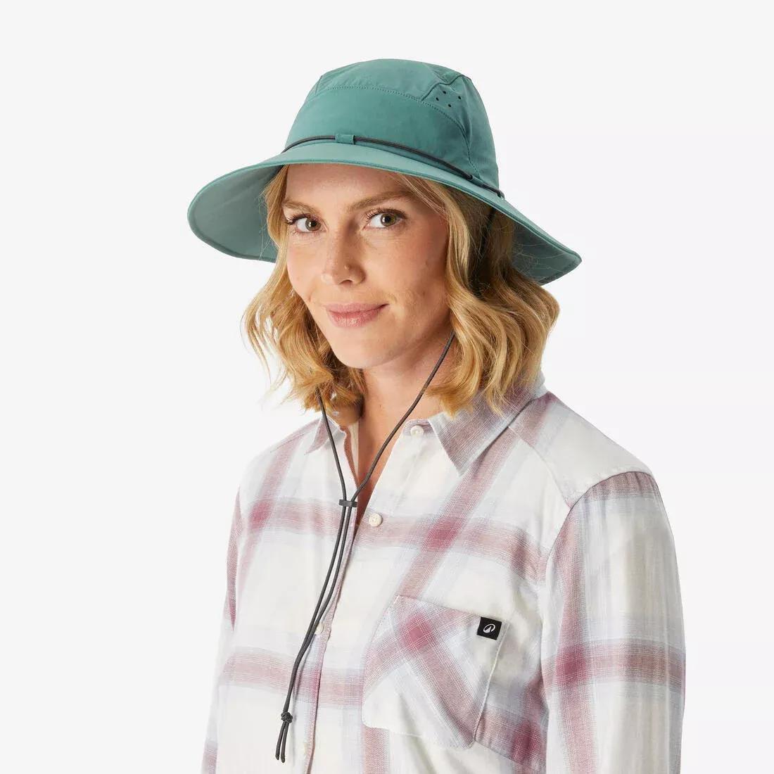 Women's Anti-Uv Mountain Trekking Hat |Trek 500, Purple, No Color, large image number 11