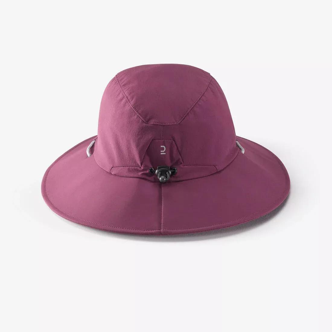 Women's Anti-Uv Mountain Trekking Hat |Trek 500, Purple, No Color, large image number 14