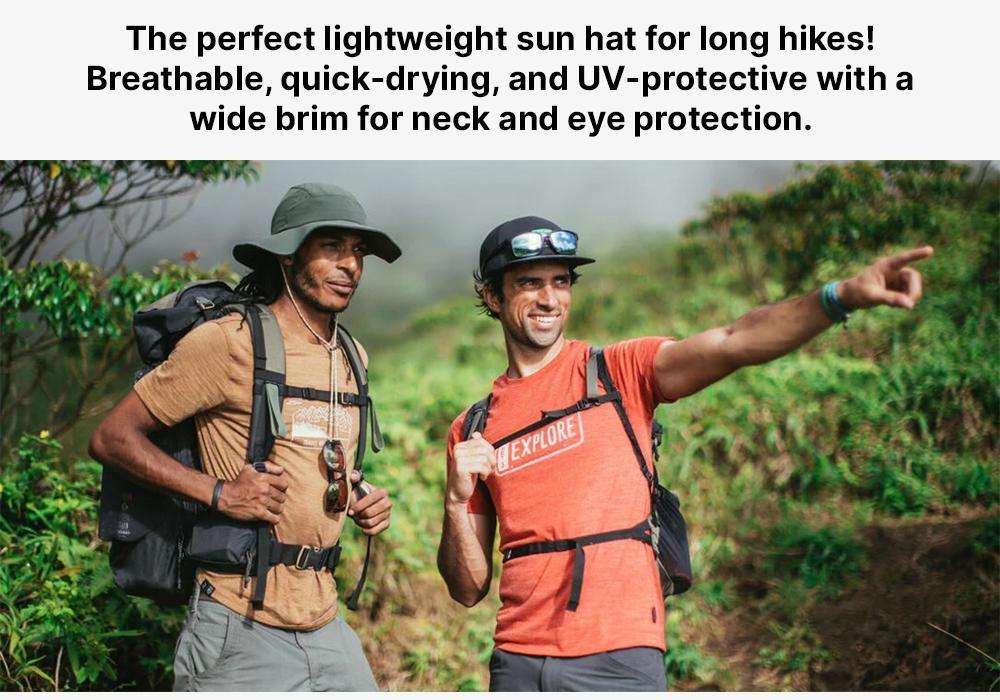 Men's Anti-UV Mountain Trekking Hat - TREK 500, Dark Ivy Green, No Color, medium