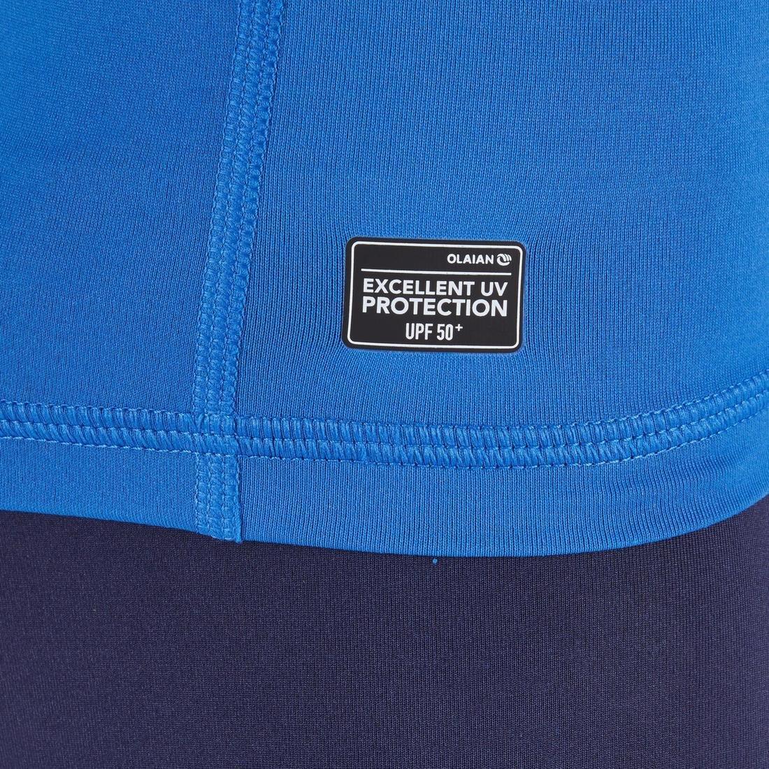 100 Children's Long Sleeve UV Protection Top Surfing T-Shirt, Royal Blue, , large image number 3