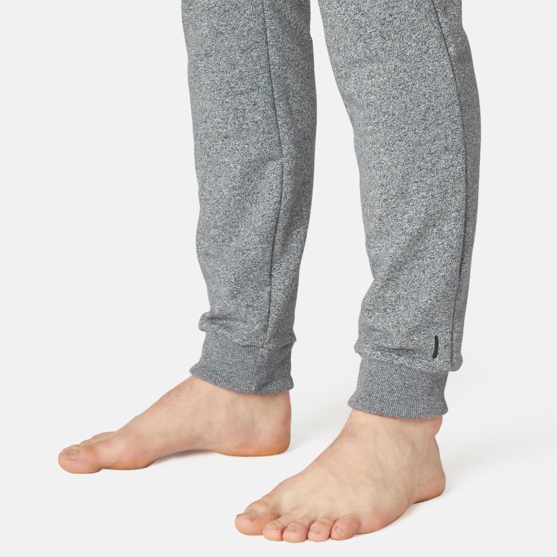 Fitness Slim-Fit Jogging Bottoms with Zip Pockets, Dark Grey, , large image number 9