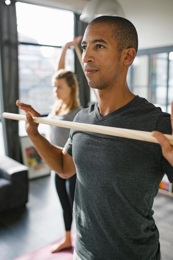 Wood Gym Bar, Putty, No Color, large image number 3