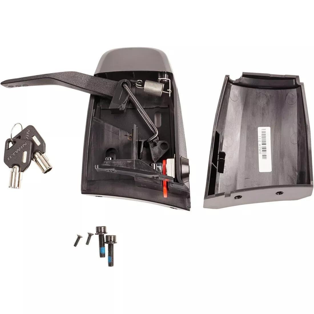 High Battery Mount + Lock Cylinder E-ST 100 / 500 / 520 / 900 - E-Riverside 500, No Color, large image number 0