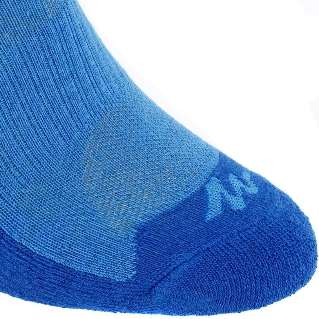 QUECHUA - Kids Low Hiking Socks Mh100 2-Pack, Blue