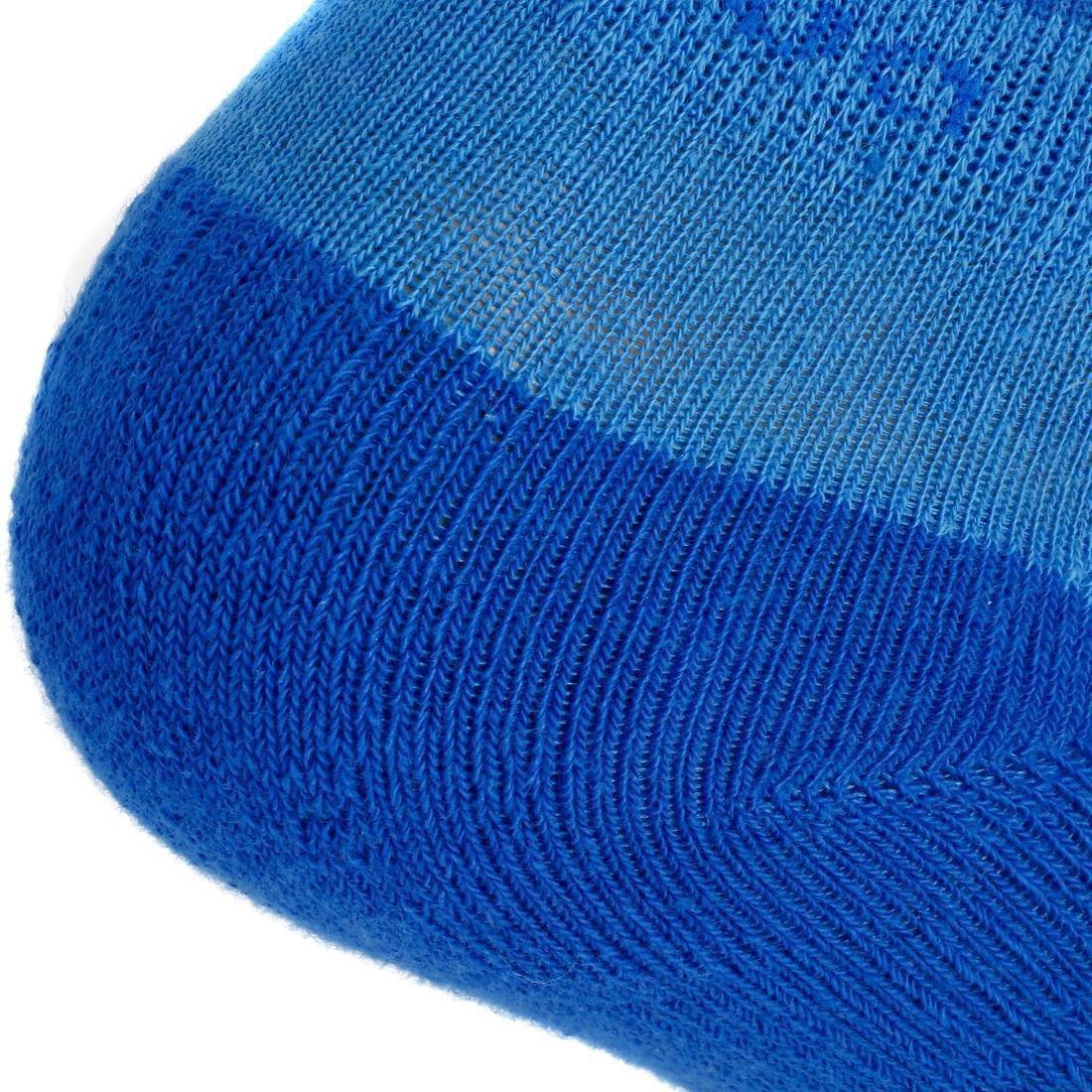 QUECHUA - Kids Low Hiking Socks Mh100 2-Pack, Blue