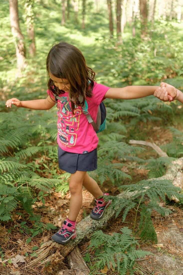 Kids Unisex Low Hiking Socks - MH100 2-Pack, Pink, , large image number 3