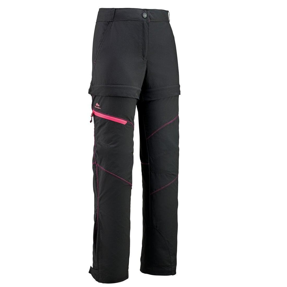 Hike 900 Children's Modular Hiking Trousers, Black, , large image number 1