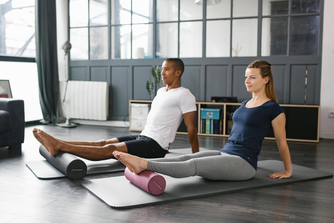Fitness Mini Foam Roller Purple, Damson, No Color, large image number 7