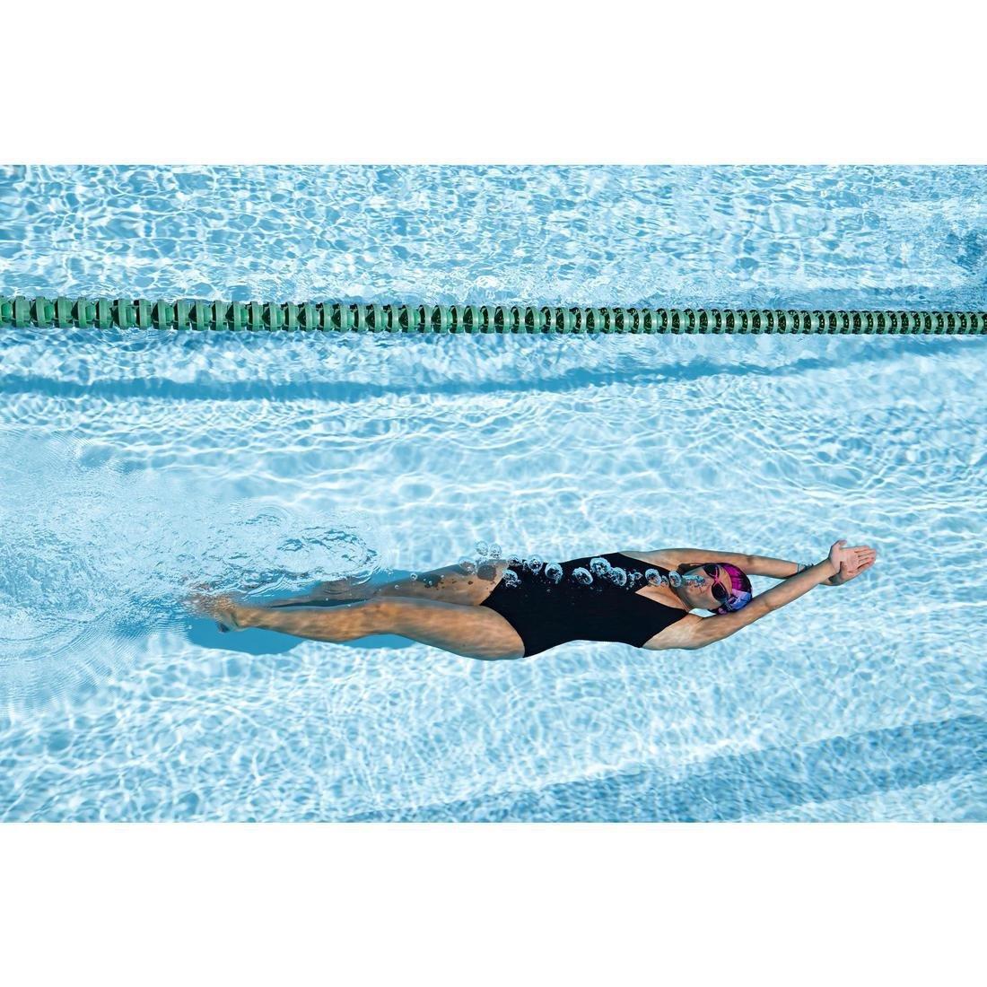 EmbossedWomens 1-Piece SwimsuitKaipearl, Black, , large image number 3