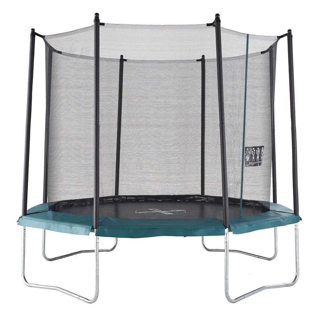 Octagonal Trampoline With Safety Net 300, Black, No Color, large image number 0