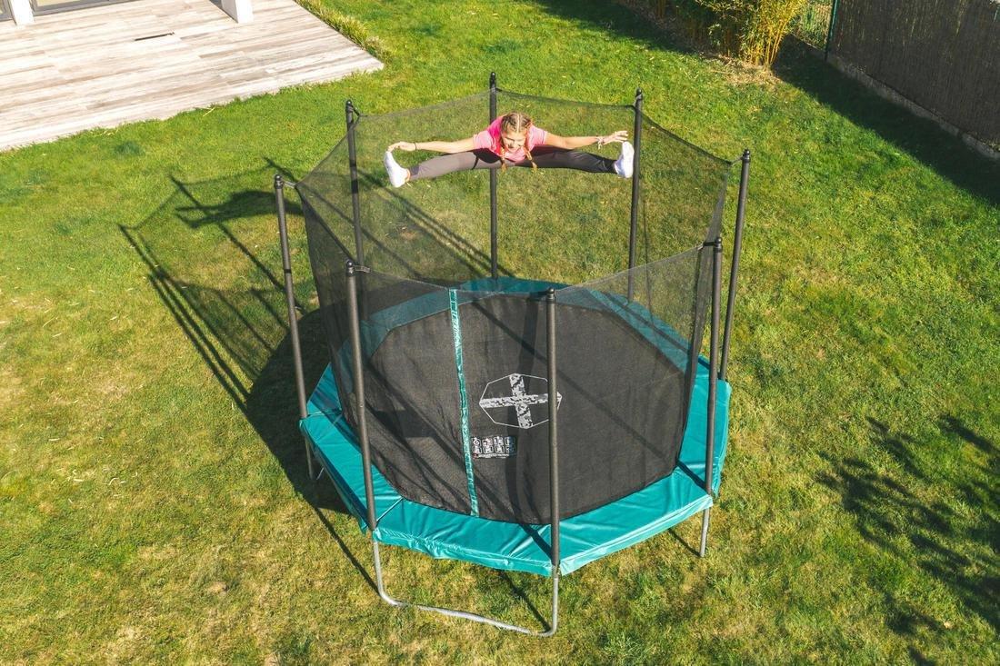 Octagonal Trampoline With Safety Net 300, Black, No Color, large image number 7