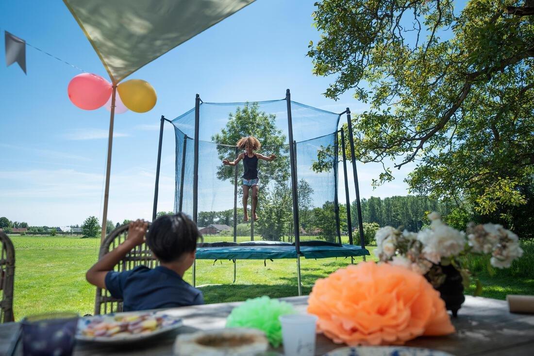 Octagonal Trampoline With Safety Net 300, Black, No Color, large image number 10