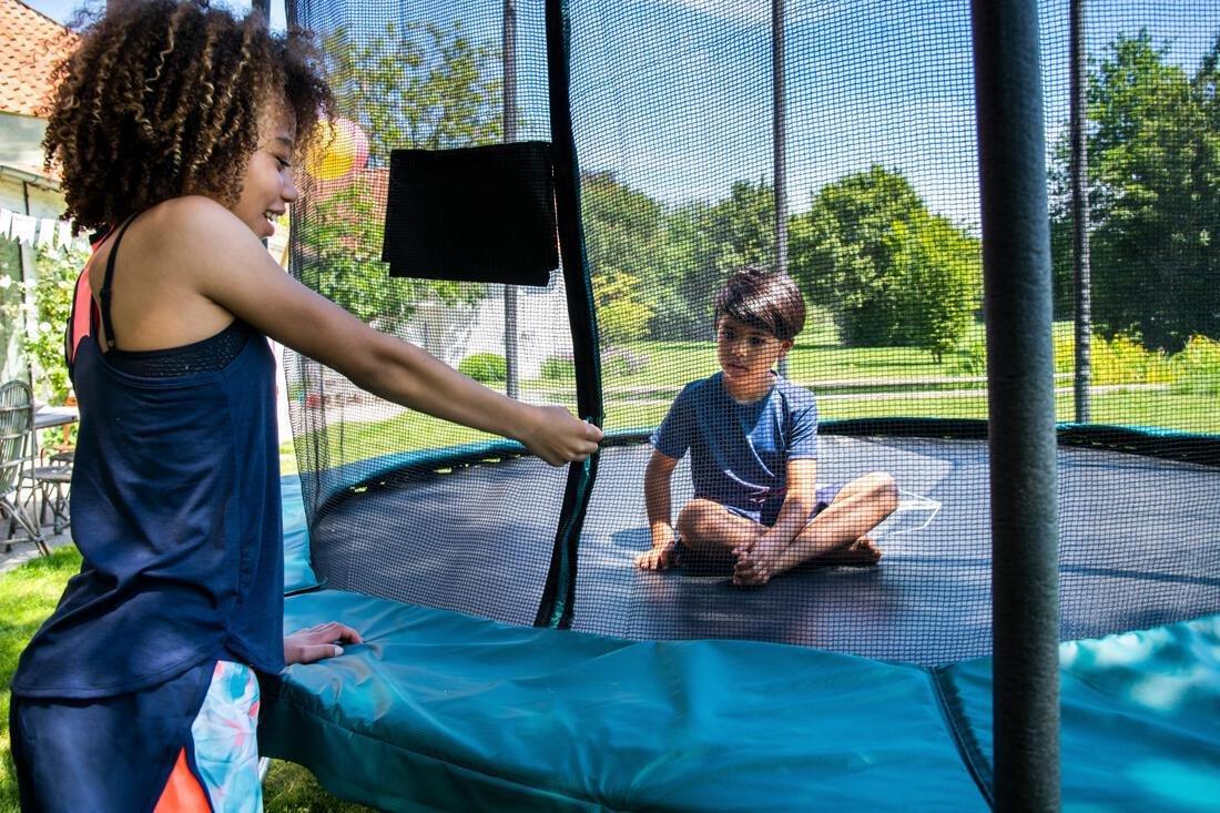 Octagonal Trampoline With Safety Net 300, Black, No Color, large image number 11