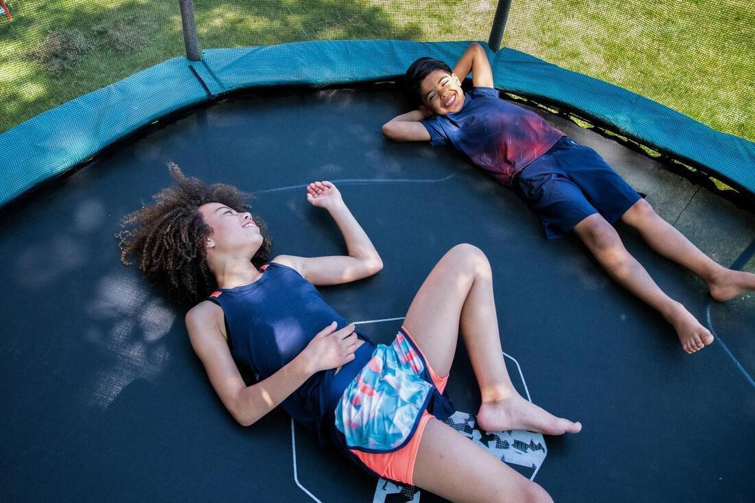 Octagonal Trampoline With Safety Net 300, Black, No Color, large image number 12