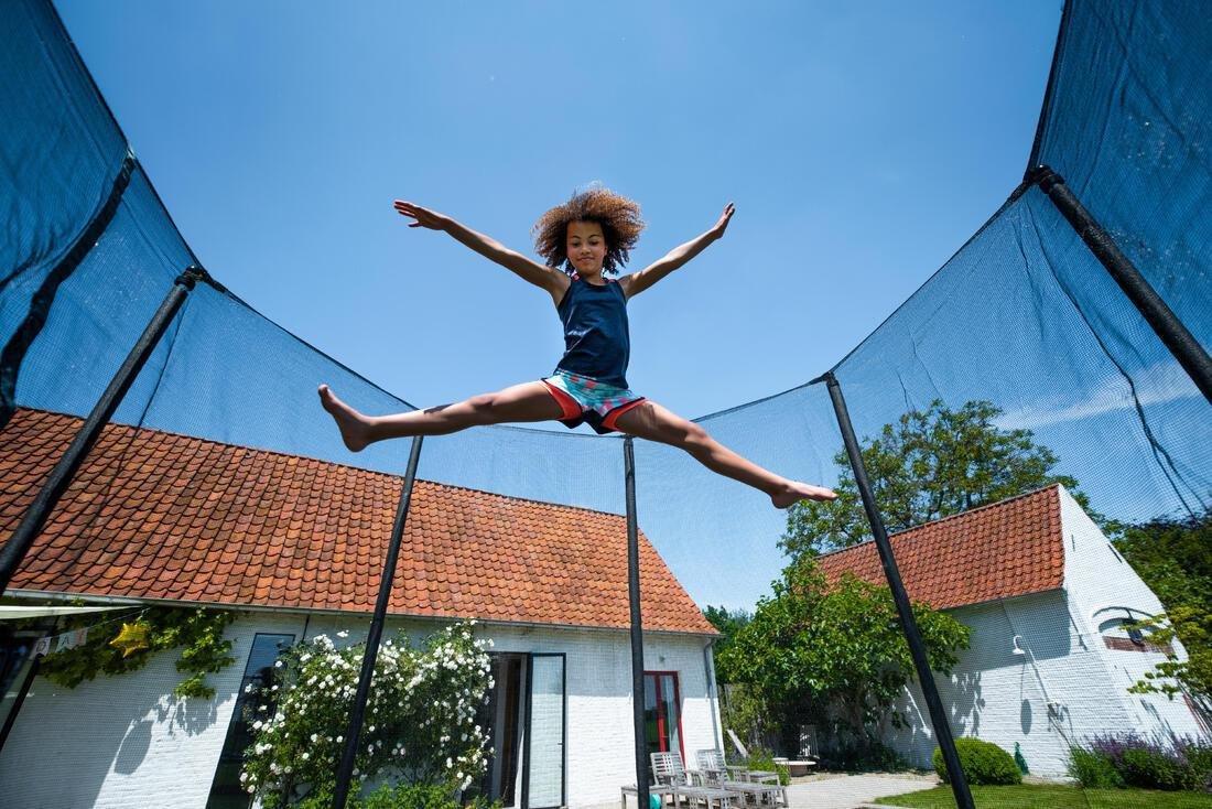Octagonal Trampoline With Safety Net 300, Black, No Color, large image number 13