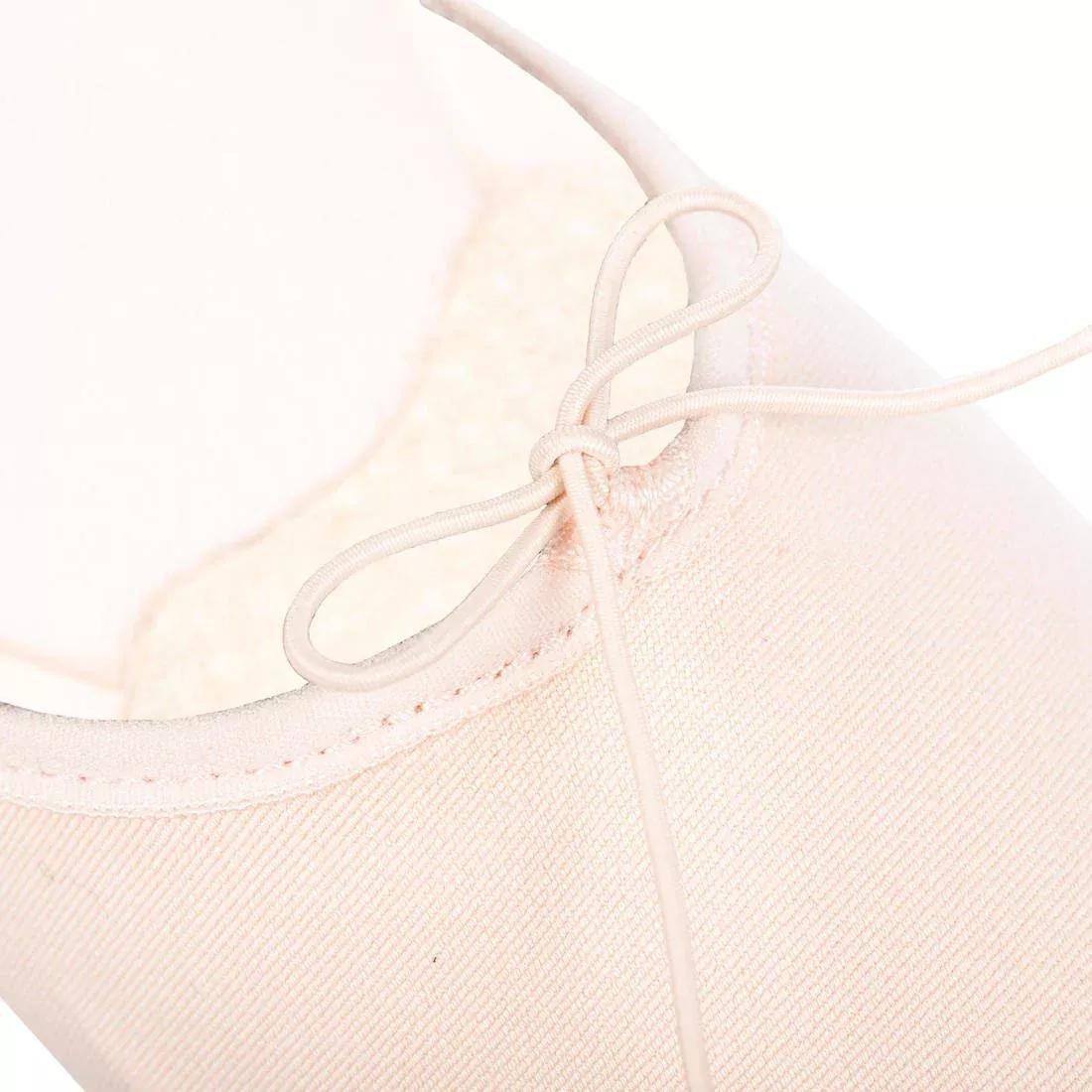 Stretch Canvas Split-Sole Demi-Pointe Ballet, Black, No Color, large image number 11