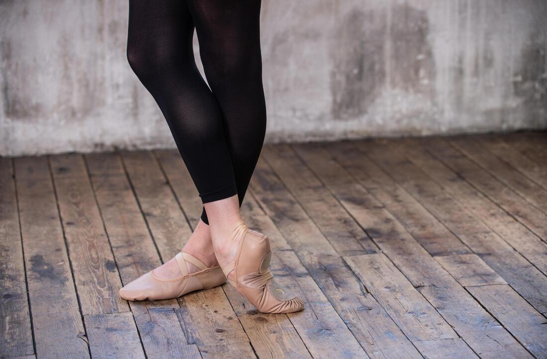 CARAMEL BEIGE Leather Split-Sole Demi-Pointe Shoes Sizes 9.5C - 8, , large image number 8