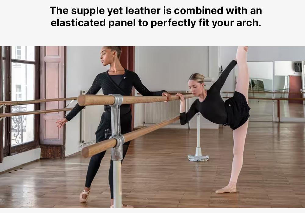 CARAMEL BEIGE Leather Split-Sole Demi-Pointe Shoes Sizes 9.5C - 8, , large image number 14