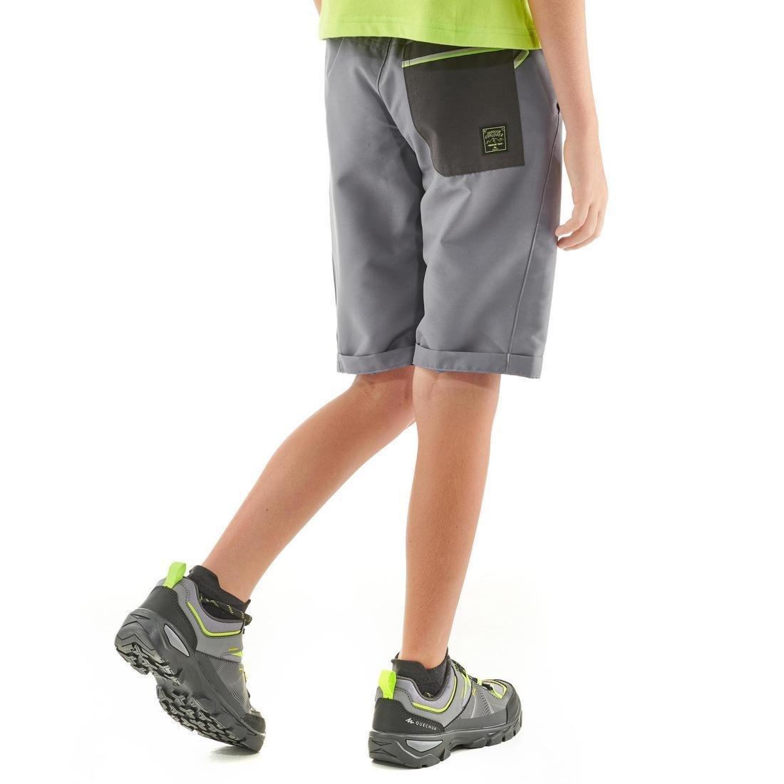 QUECHUA - Kids' Hiking Shorts, Graphite