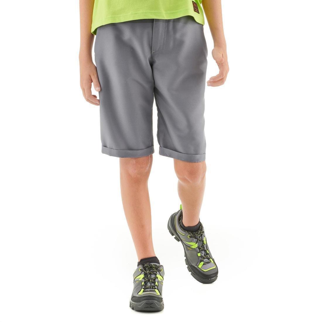 QUECHUA - Kids' Hiking Shorts, Graphite