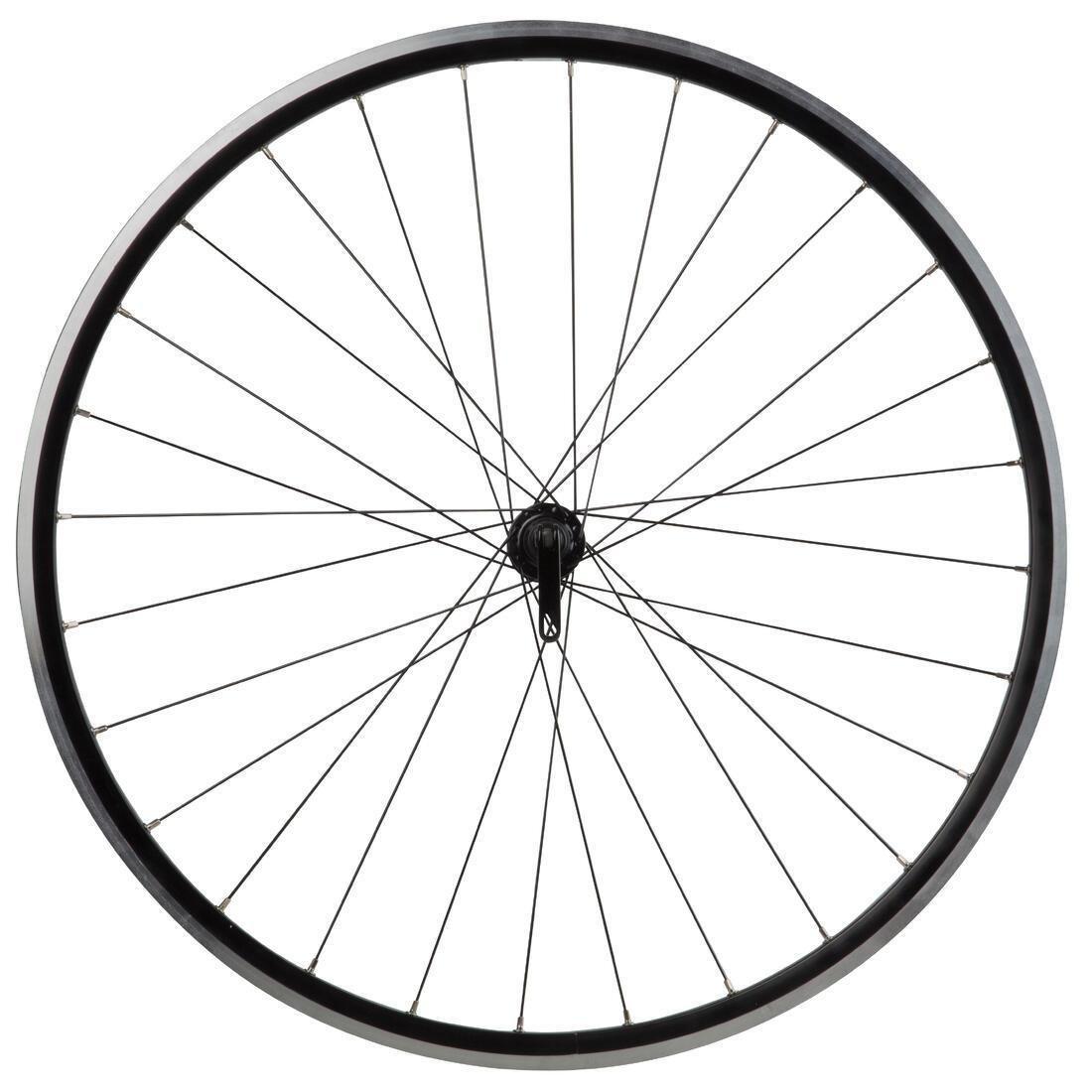Triban 100 700 Double-Walled Front Road Bike Wheel, No Color, large image number 0