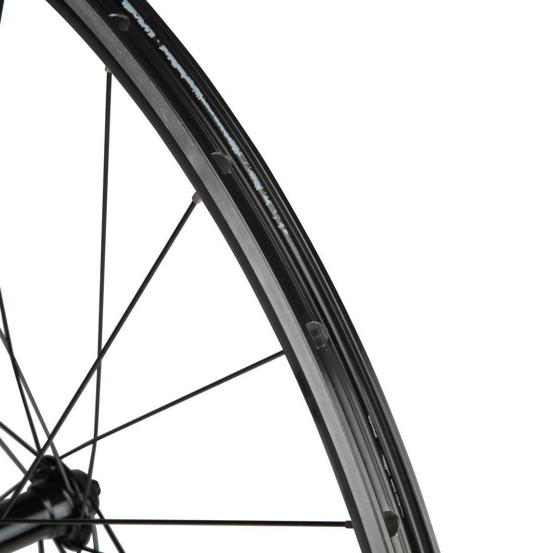 Triban 100 700 Double-Walled Front Road Bike Wheel, No Color, large image number 5