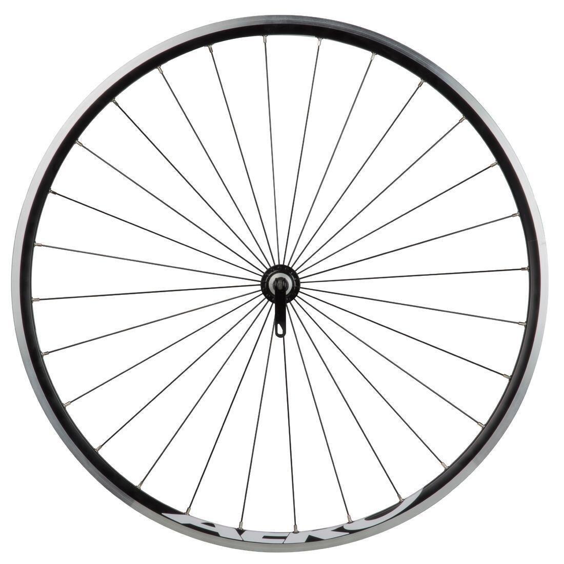 Triban 520 700 Double-Walled Front Road Bike Wheel, Black, , medium