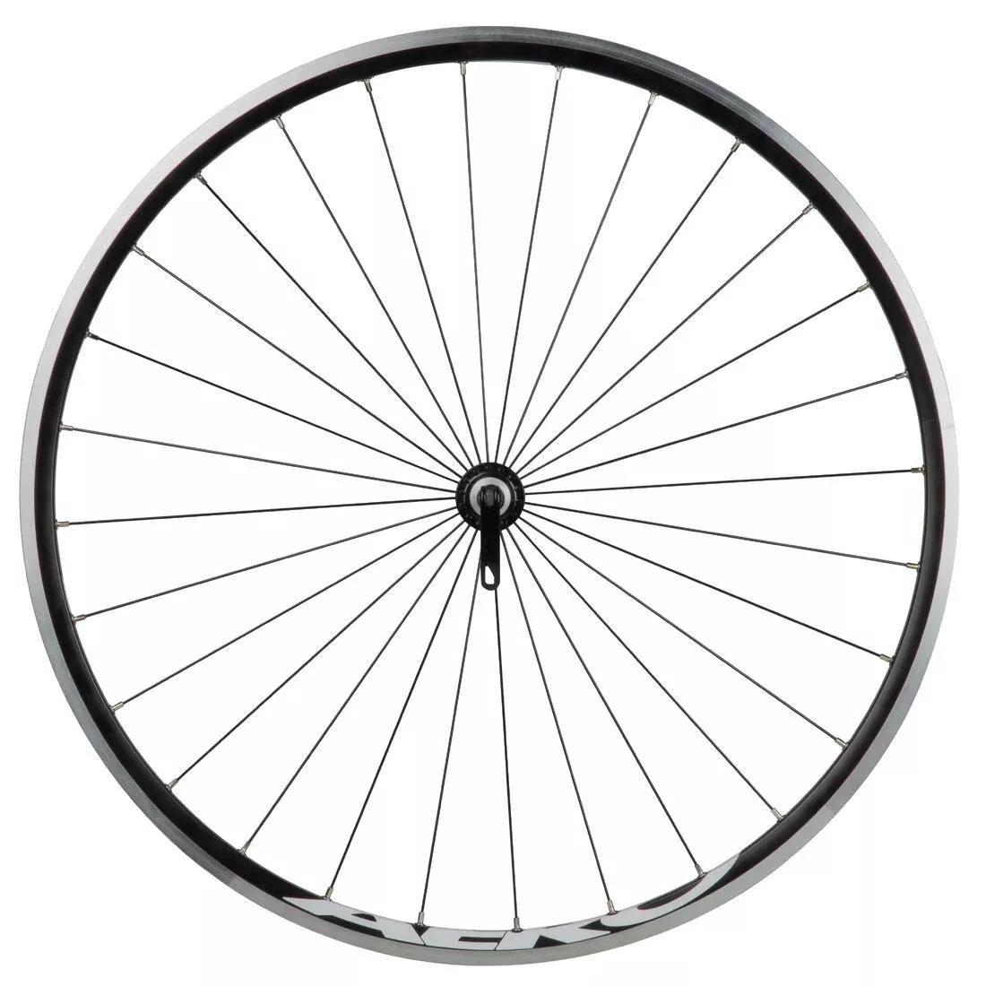 Triban 520 700 Double-Walled Front Road Bike Wheel, No Color, large image number 0