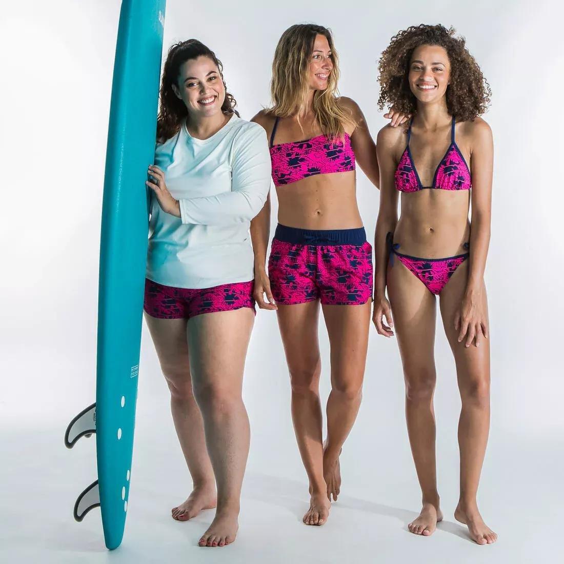 Women Sliding Triangle Swimsuit Top - Mae Wako, Pink, No Color, large image number 3
