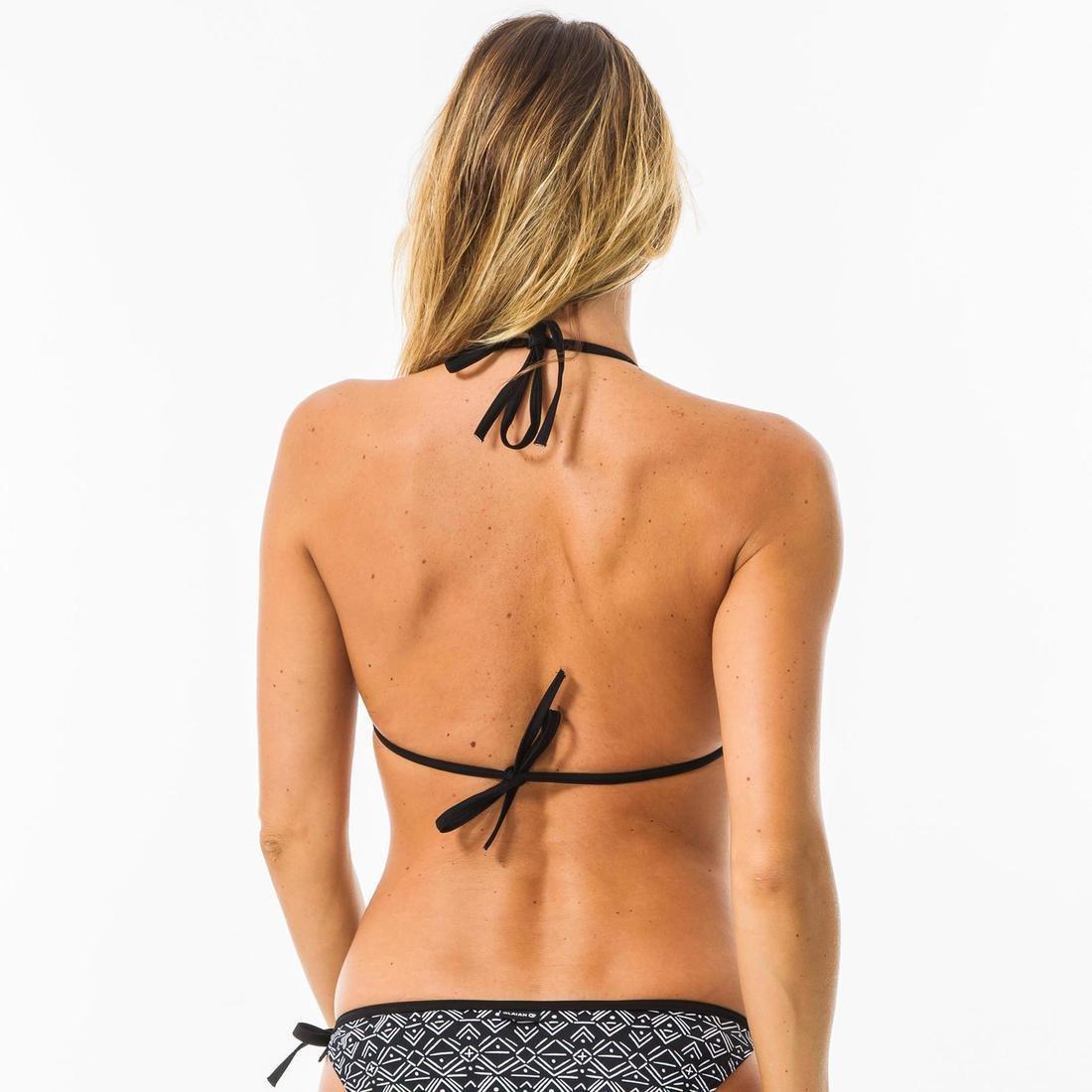 Women Sliding Triangle Swimsuit Top, Black, , large image number 2