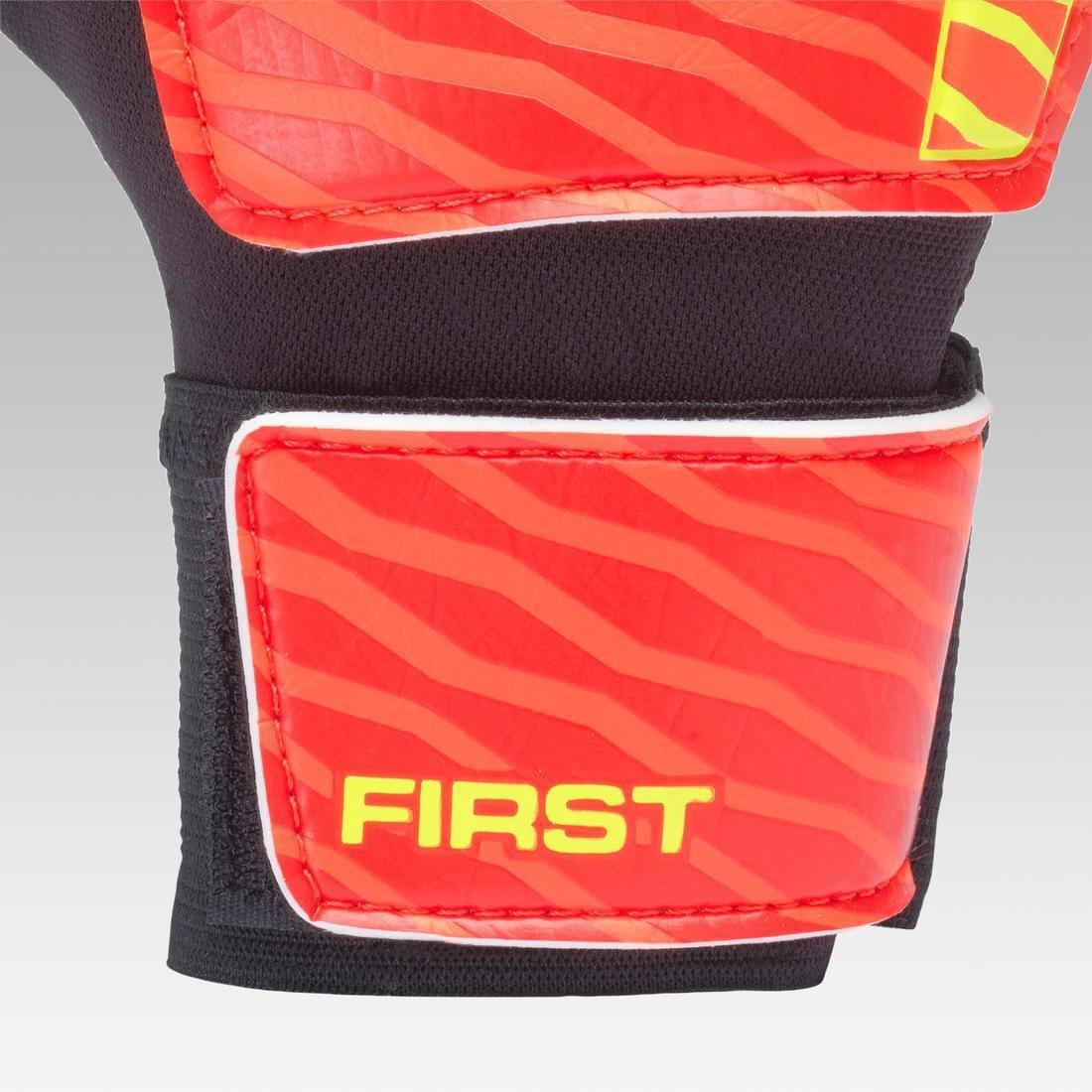 FirstKids Football Goalkeeper Gloves, Fluo Blood Orange, , large image number 6