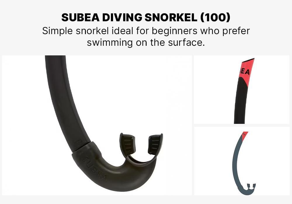Adult Snorkel Snk 500, Black, No Color, medium