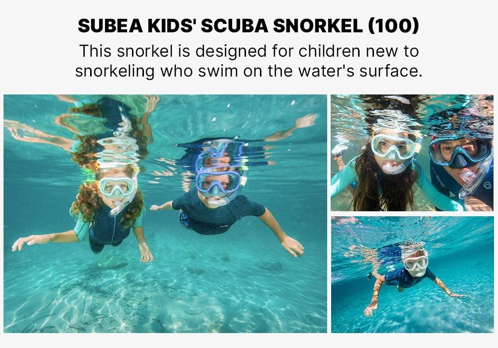 Snorkelling Snorkel SNK 500 JR Kids, Storm Grey, No Color, medium