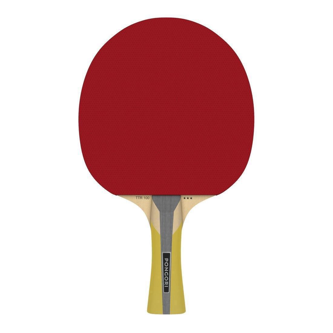 Set Of 2 Ttr 100 3Star All-Round Table Tennis Bats And 3 Ttb 100 40+ Balls, Orange, No Color, large image number 3
