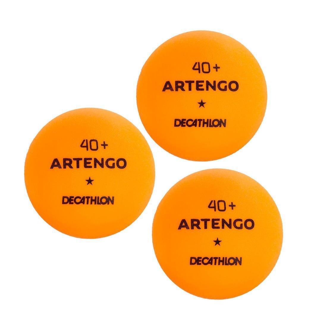 Set Of 2 Ttr 100 3Star All-Round Table Tennis Bats And 3 Ttb 100 40+ Balls, Orange, No Color, large image number 9