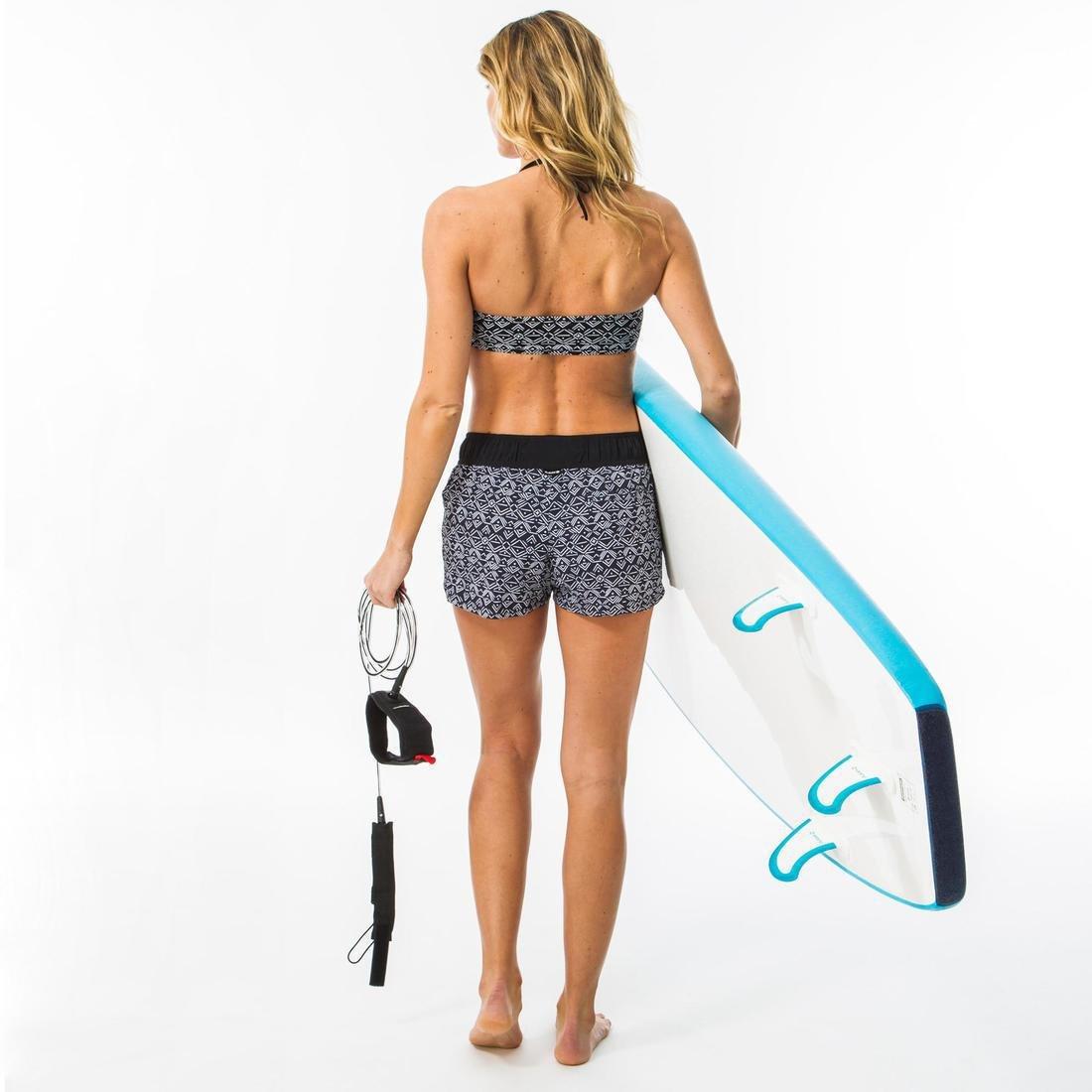 Women's Boardshorts With Elastic Waistband And Drawstring Tini Ethni, Black, , large image number 3