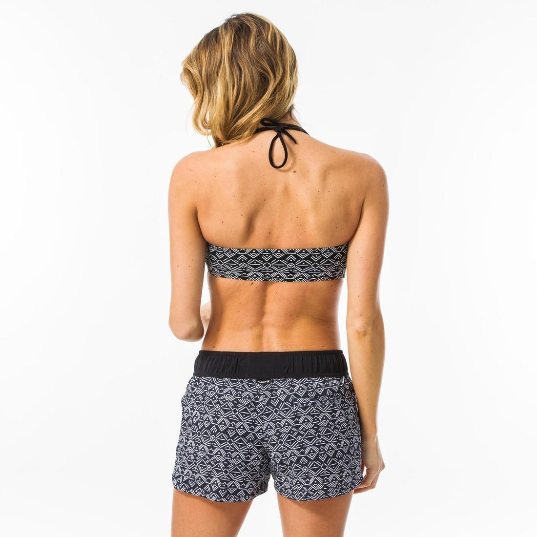 Women's Boardshorts With Elastic Waistband And Drawstring Tini Ethni, Black, , large image number 6