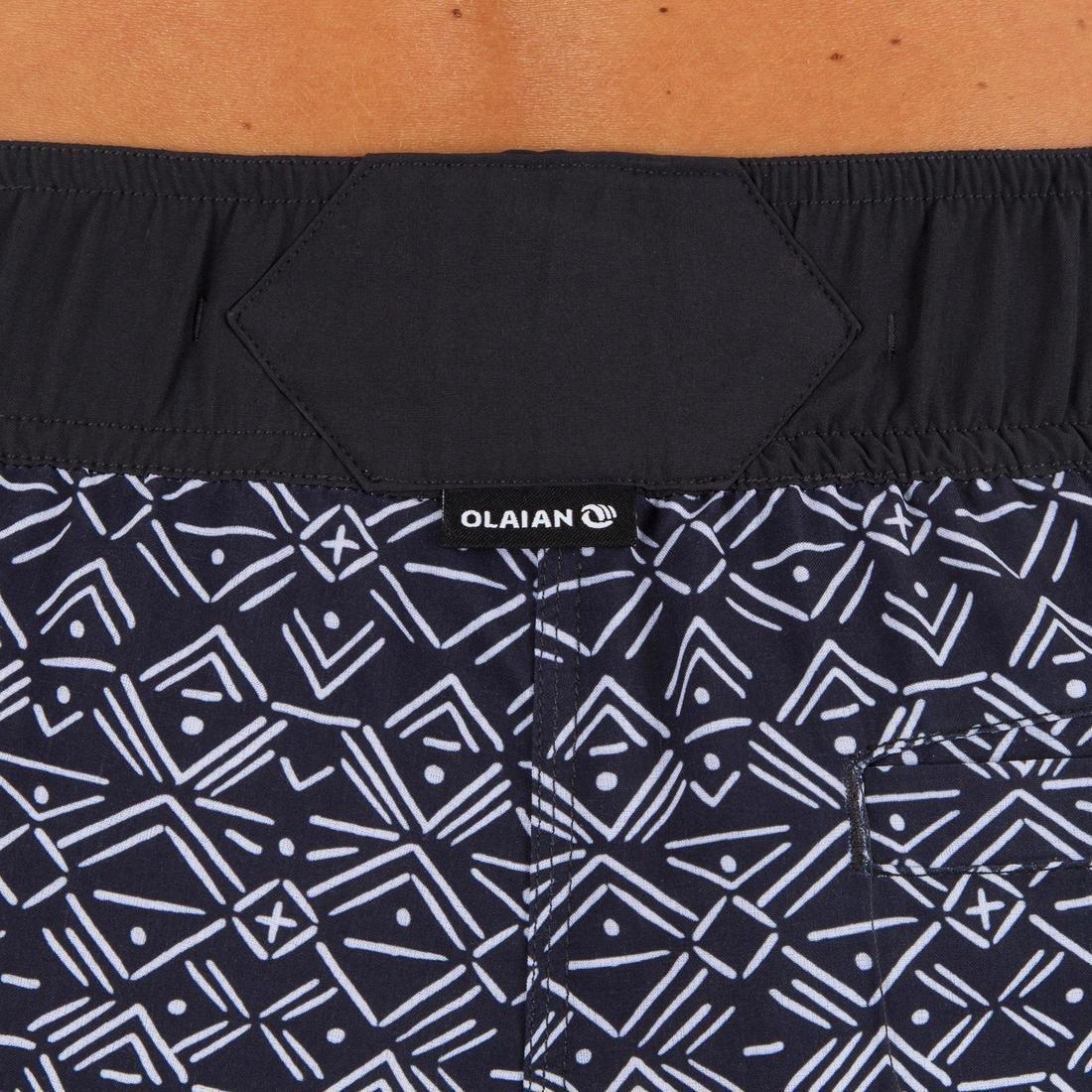 Women's Boardshorts With Elastic Waistband And Drawstring Tini Ethni, Black, , large image number 14