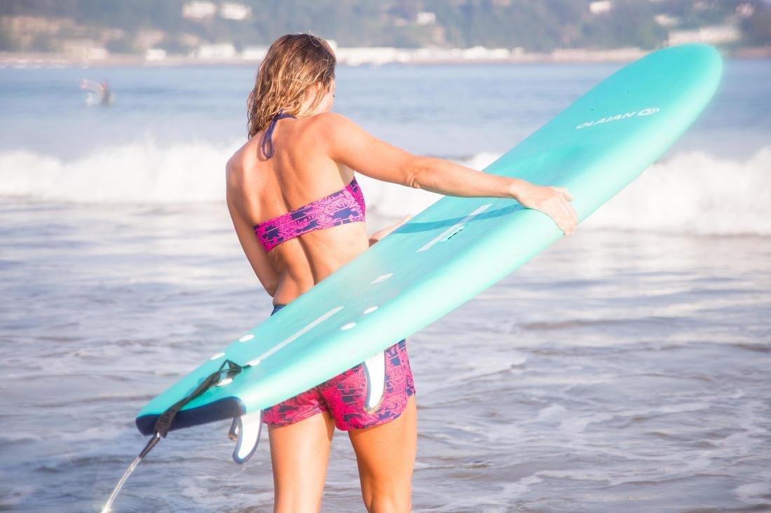 Women Boardshorts With Elasticated Waistband And Drawstring - Tini Ethni, Pink, , large image number 6