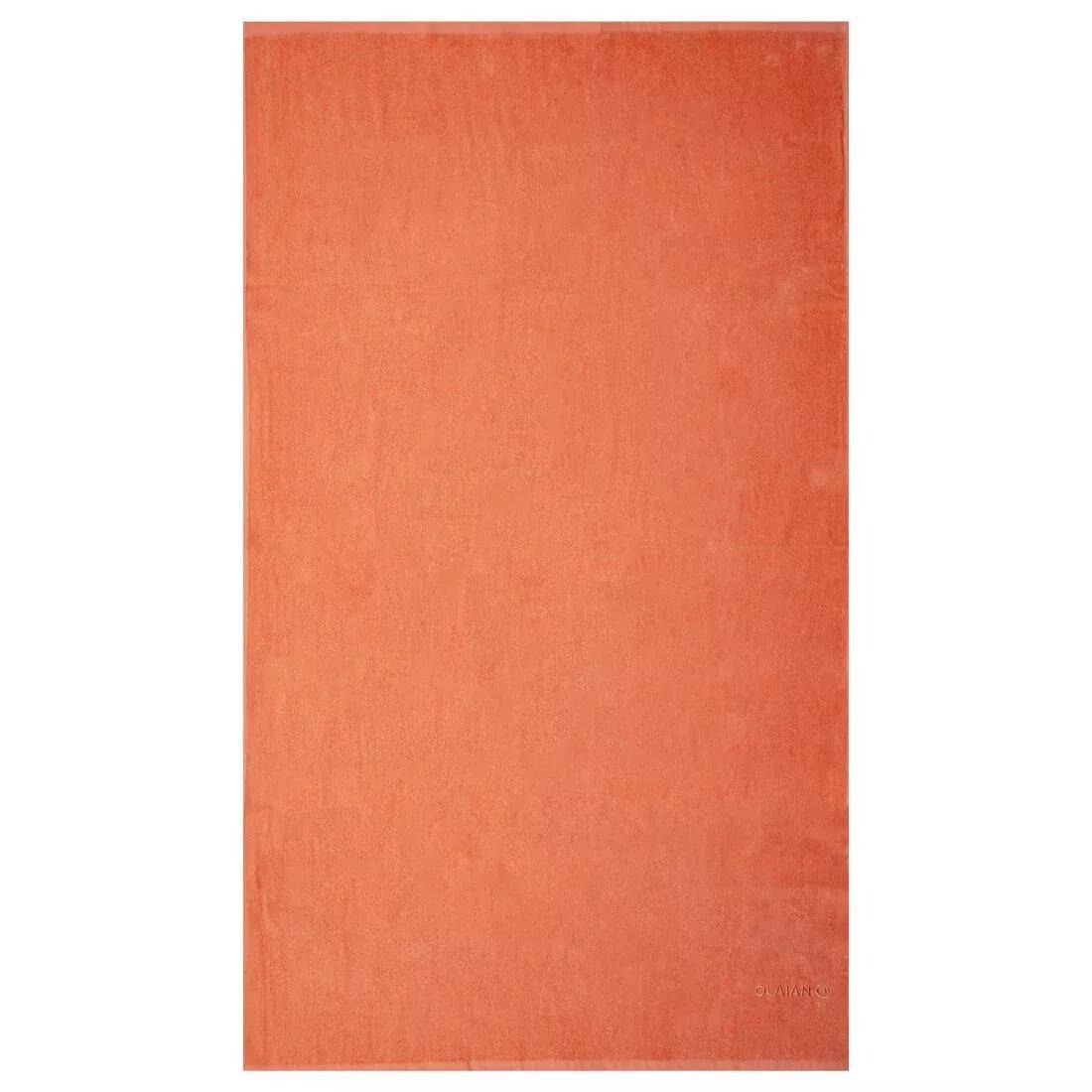 TOWEL, Fluo Coral Orange, No Color, large image number 1