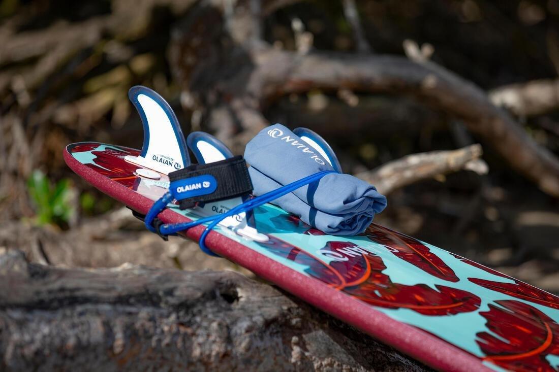 Adult Surf Poncho 100, Blue Grey, No Color, large image number 13