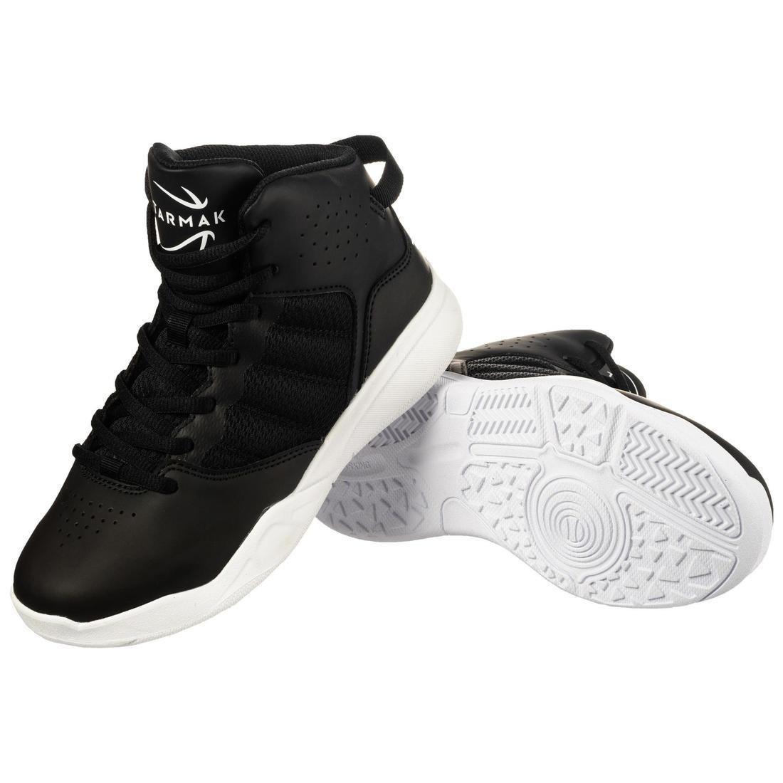 TARMAK - Boys/Girls BeginnerBasketball Shoes Ss100 , Black